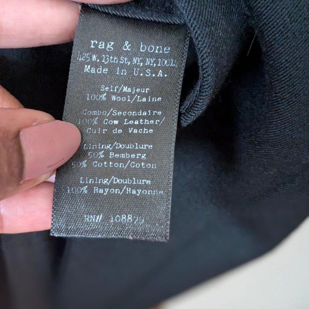 Rag & Bone Biker Tailcoat Jacket S - Picture 7 of 8